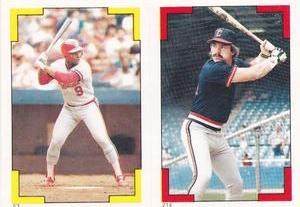 1986 O-Pee-Chee Stickers #53 / 214 Terry Pendleton / George Vukovich Front