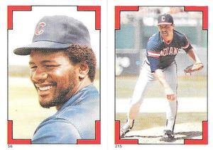 1986 O-Pee-Chee Stickers #56 / 215 Lee Smith / Rich Thompson Front