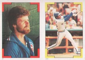 1986 O-Pee-Chee Stickers #61 / 222 Rick Sutcliffe / Dave Henderson Front