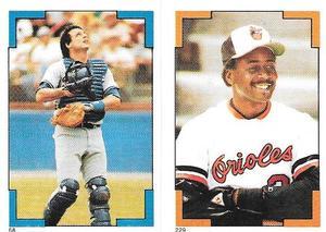 1986 O-Pee-Chee Stickers #68 / 229 Mike Scioscia / Lee Lacy Front
