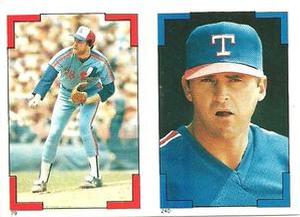 1986 O-Pee-Chee Stickers #79 / 240 Bryn Smith / Larry Parrish Front