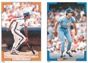 1986 O-Pee-Chee Stickers #100 / 261 George Foster / Bud Black Front