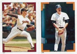 1986 O-Pee-Chee Stickers #107 / 268 Rich Gossage / Jack Morris Front