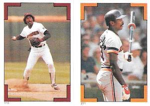 1986 O-Pee-Chee Stickers #110 / 271 Garry Templeton / Larry Herndon Front