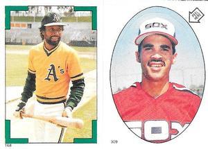 1986 O-Pee-Chee Stickers #168 / 309 Alfredo Griffin / Ozzie Guillen Front