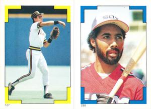 1986 Topps Stickers #127 / 288 Sammy Khalifa / Harold Baines Front