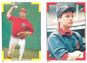 1986 Topps Stickers #48 / 209 Danny Cox / Tom Waddell Front