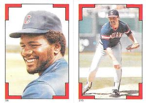 1986 Topps Stickers #56 / 215 Lee Smith / Rich Thompson Front