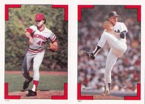1986 Topps Stickers #140 / 301 Ted Power / Eddie Whitson Front