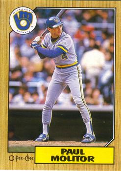 1987 O-Pee-Chee #184 Paul Molitor Front