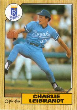 1987 O-Pee-Chee #223 Charlie Leibrandt Front