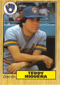 1987 O-Pee-Chee #250 Teddy Higuera Front