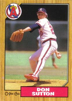 1987 O-Pee-Chee #259 Don Sutton Front
