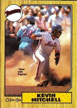 1987 O-Pee-Chee #307 Kevin Mitchell Front