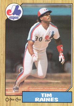 1987 O-Pee-Chee #30 Tim Raines Front