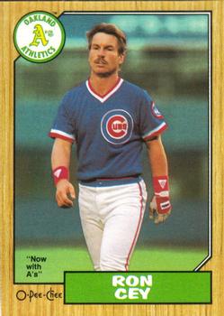 1987 O-Pee-Chee #322 Ron Cey Front