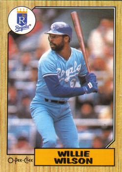 1987 O-Pee-Chee #367 Willie Wilson Front