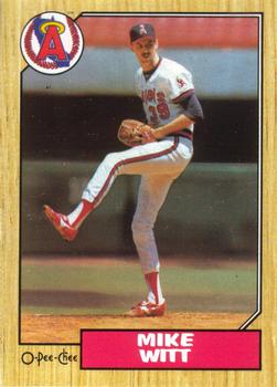 1987 O-Pee-Chee #92 Mike Witt Front