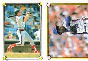 1987 O-Pee-Chee Stickers #5 / 178 Dwight Gooden / Brian Downing Front