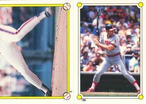 1987 O-Pee-Chee Stickers #6 / 180 Dwight Gooden / Bob Boone Front