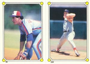1987 O-Pee-Chee Stickers #84 / 246 Andres Galarraga / Tom Seaver Front