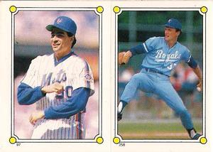 1987 O-Pee-Chee Stickers #97 / 258 Sid Fernandez / Charlie Leibrandt Front