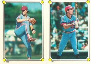 1987 O-Pee-Chee Stickers #122 / 283 Don Carman / Greg Gagne Front