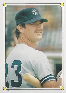 1987 O-Pee-Chee Stickers #294 Don Mattingly Front