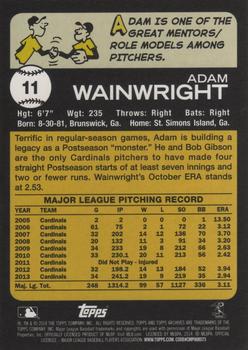 2014 Topps Archives #11 Adam Wainwright Back