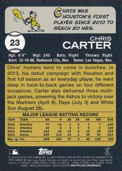 2014 Topps Archives #23 Chris Carter Back
