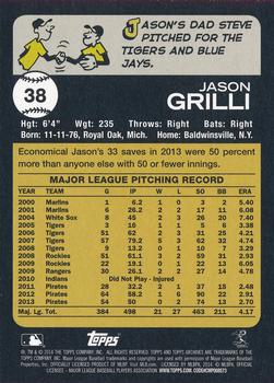 2014 Topps Archives #38 Jason Grilli Back