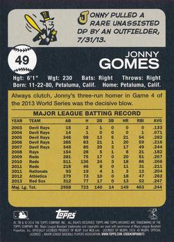 2014 Topps Archives #49 Jonny Gomes Back