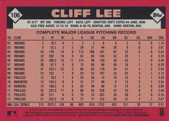 2014 Topps Archives #106 Cliff Lee Back