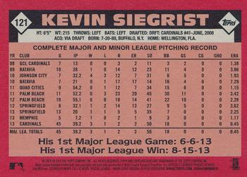 2014 Topps Archives #121 Kevin Siegrist Back