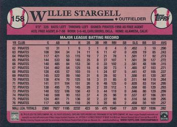 2014 Topps Archives #158 Willie Stargell Back