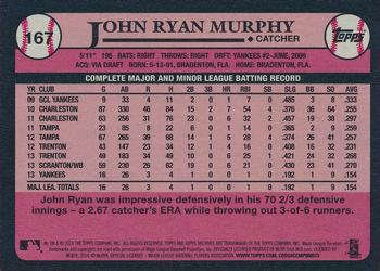 2014 Topps Archives #167 John Ryan Murphy Back