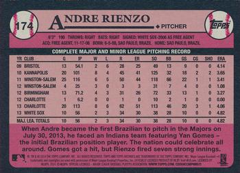 2014 Topps Archives #174 Andre Rienzo Back
