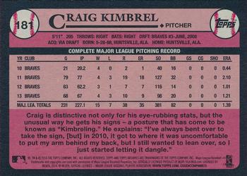 2014 Topps Archives #181 Craig Kimbrel Back