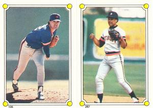 1987 Topps Stickers #105 / 267 Ron Darling / Lou Whitaker Front