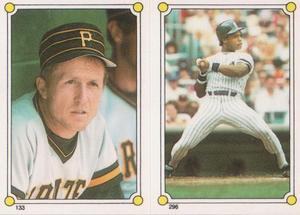 1987 Topps Stickers #133 / 296 Jim Morrison / Rickey Henderson Front