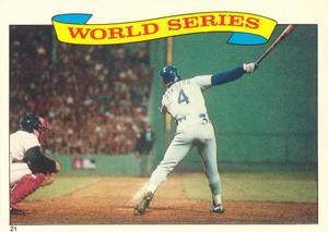 1987 Topps Stickers #21 1986 World Series Front