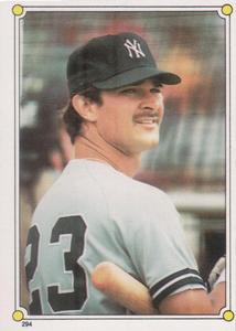 1987 Topps Stickers #294 Don Mattingly Front
