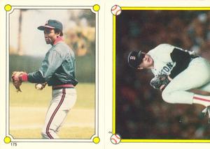 1987 Topps Stickers #2 / 175 Roger Clemens / Gary Pettis Front
