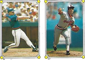 1987 Topps Stickers #65 / 227 Keith Moreland / Mike Boddicker Front