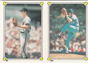 1987 Topps Stickers #92 / 255 Mike Krukow / Steve Farr Front