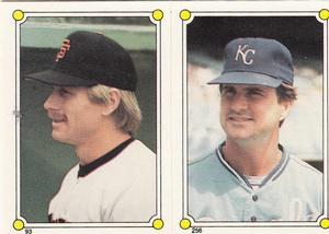 1987 Topps Stickers #93 / 256 Danny Gladden / Jim Sundberg Front