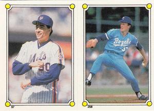 1987 Topps Stickers #97 / 258 Sid Fernandez / Charlie Leibrandt Front