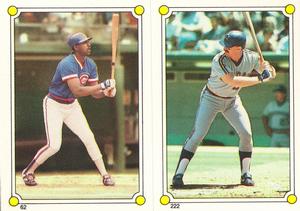 1987 Topps Stickers #62 / 222 Gary Matthews / Ken Phelps Front