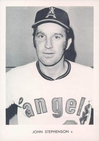 1972 California Angels Photocards #NNO John Stephenson Front