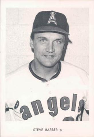 1972 California Angels Photocards #NNO Steve Barber Front